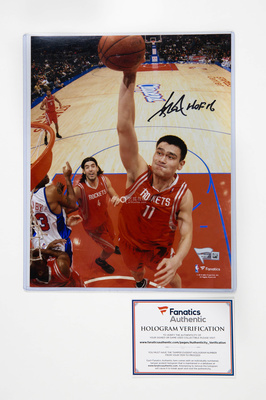 姚明(Yao Ming)亲笔签名海报 Fanatics 海报